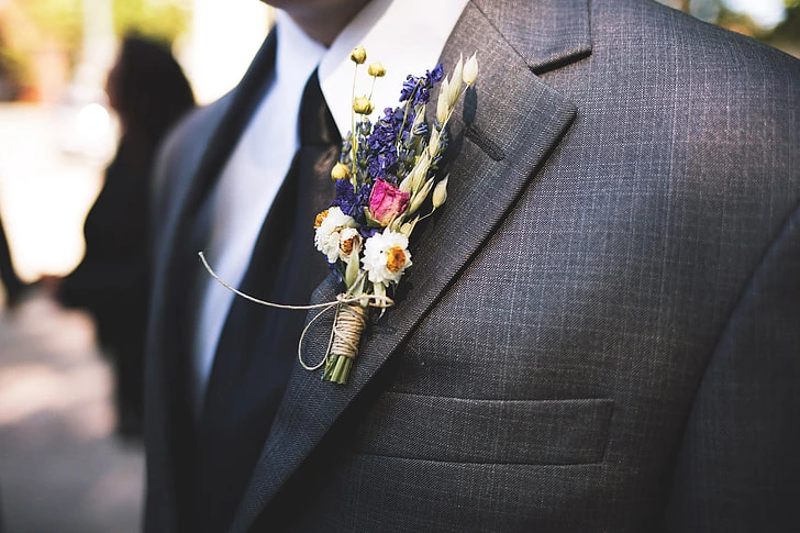 A Slit In Sport Coat For Boutoneer